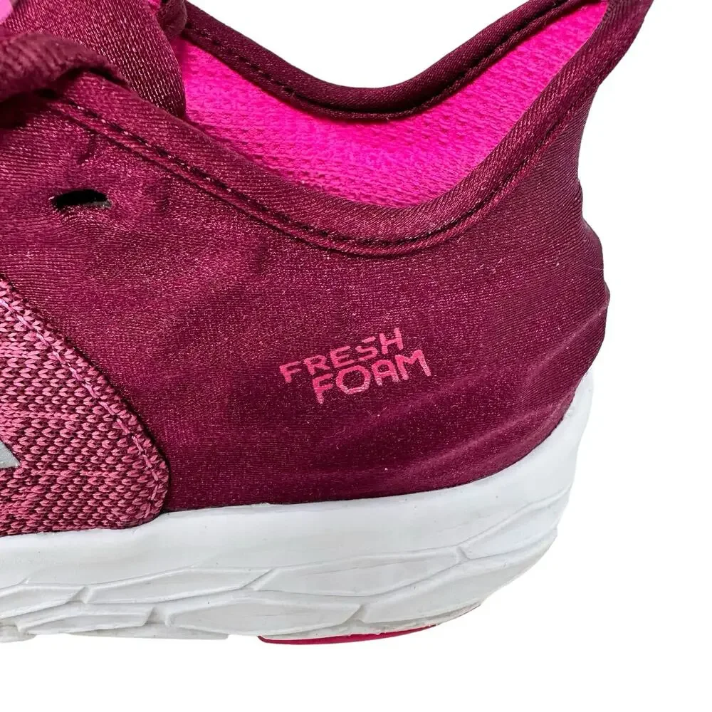 New Balance Fresh Foam Beacon Pink Running Sneakers Women 6 Purple Mesh Athletic